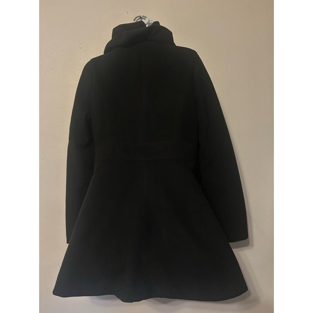 Jou Jou black Wool Lined Double-Breasted Pea Coat NWOT Size Large WMNS - Picture 3 of 16